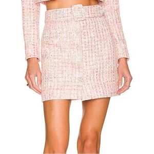 NWOT Assignment Marbel Tweed Mini Skirt in XS